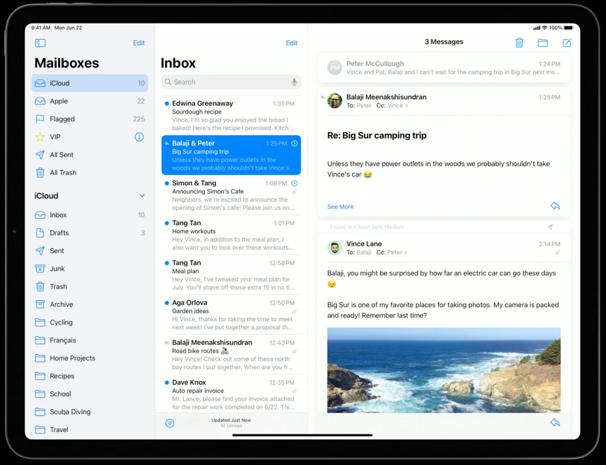 Интерфейс, показанный Apple на WWDC 2020