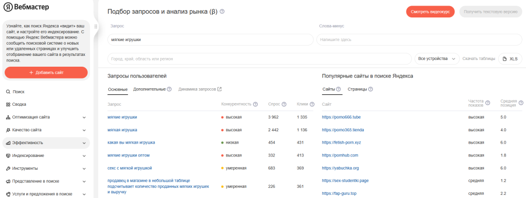 Фильтр статистики по типу устройства