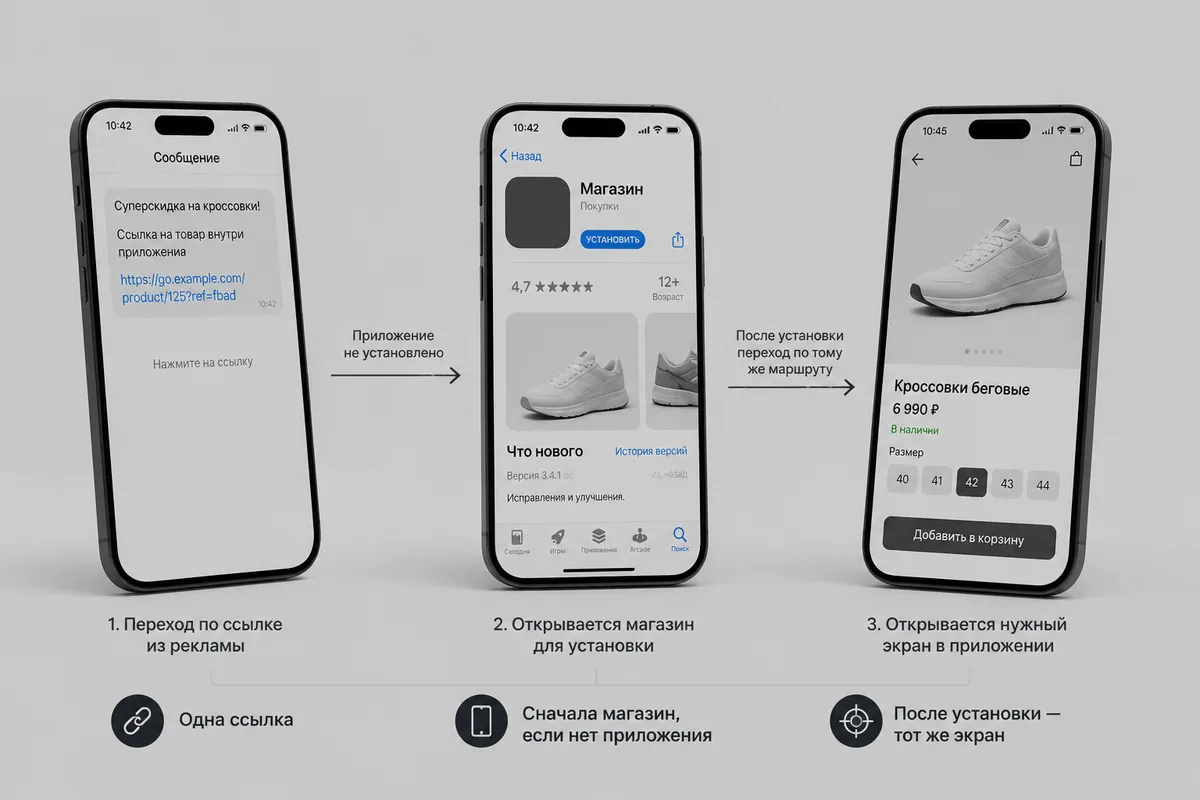 Как настраивать диплинки: инструкция для Firebase, AppsFlyer и Facebook.