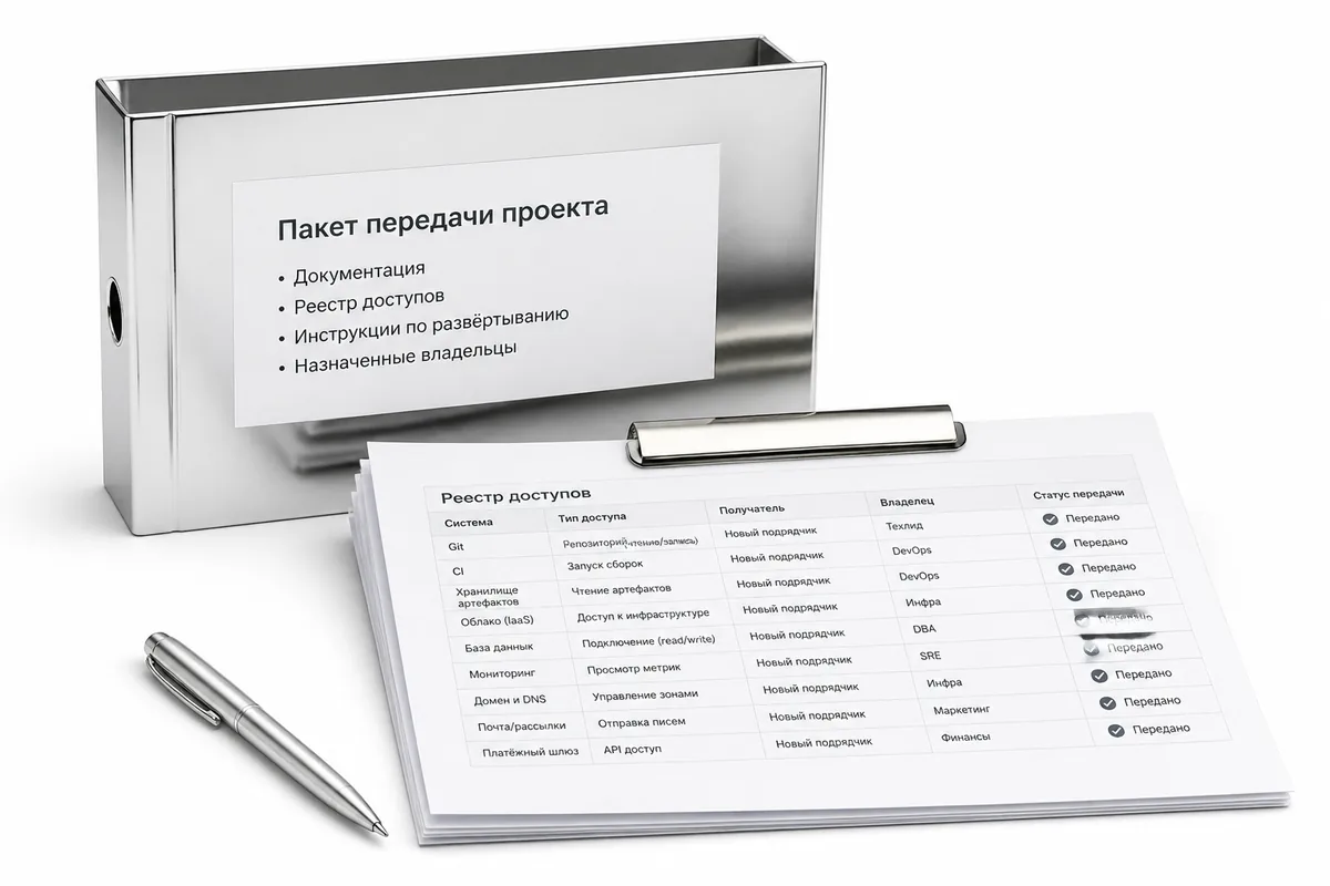 Как грамотно передавать проект от одного подрядчика другому