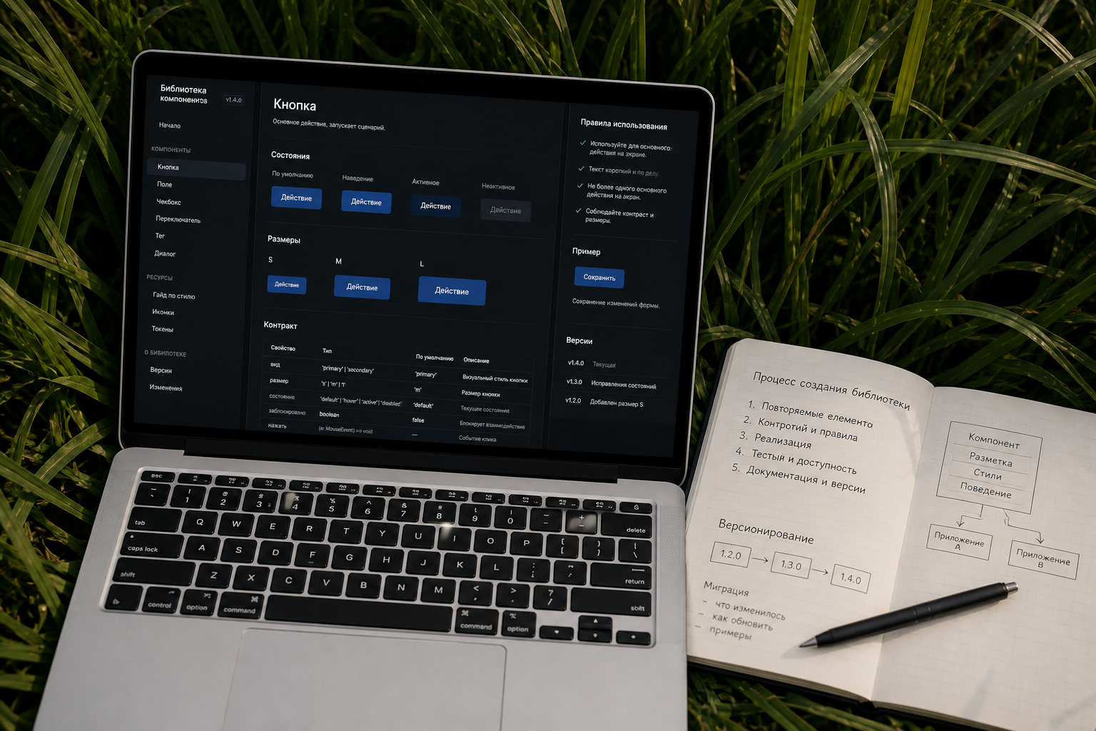 Проектирование и поддержка библиотеки интерфейсных компонентов