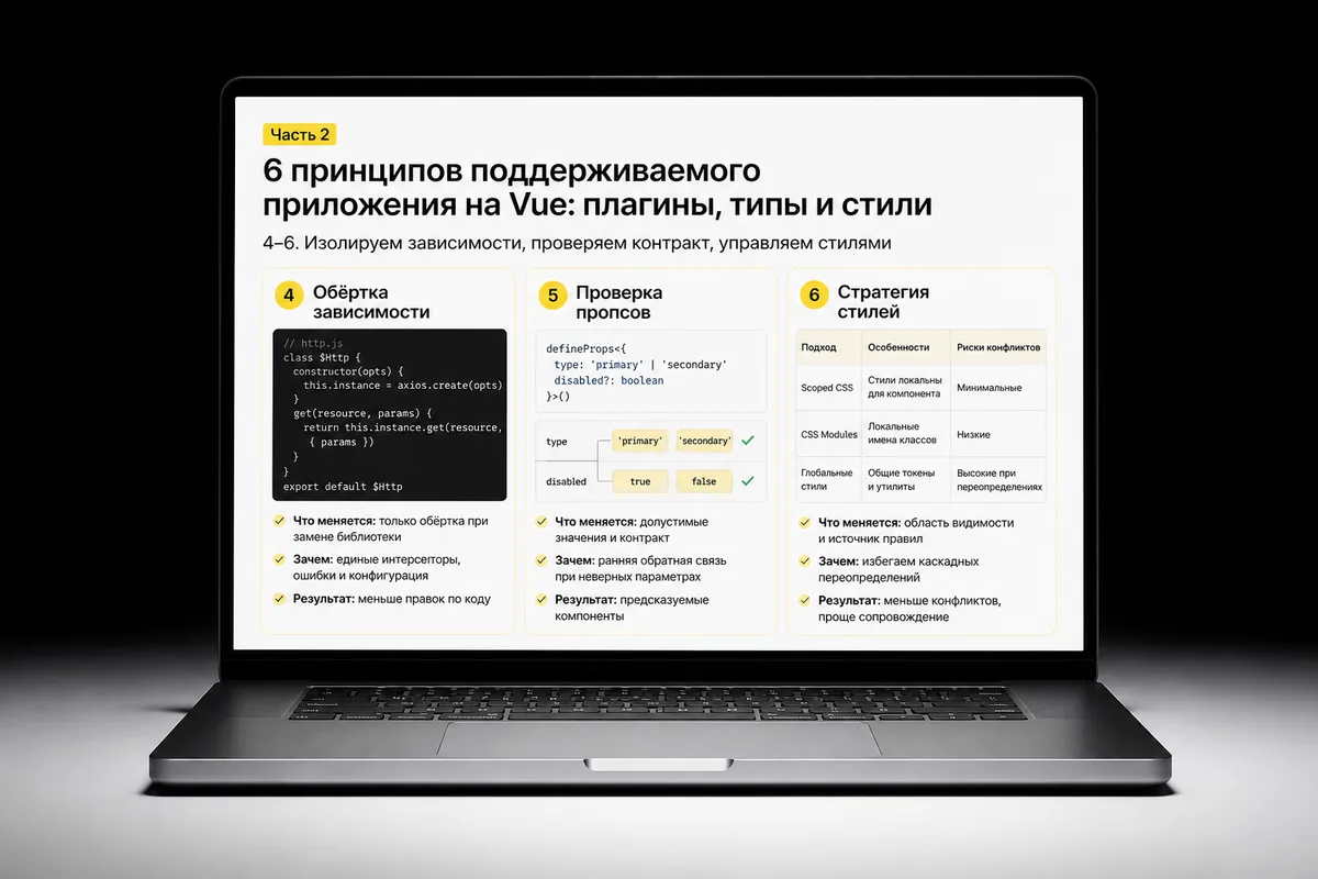 6 простых принципов написания приложения на Vue, которое легко поддерживать (часть 2)
