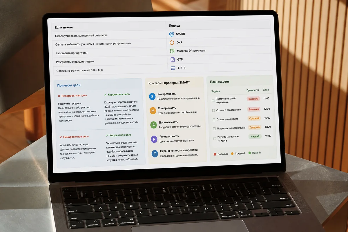 Эффективные инструменты и техники целеполагания и планирования
