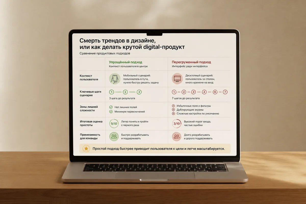 Смерть трендов в дизайне, или как делать крутой digital-продукт