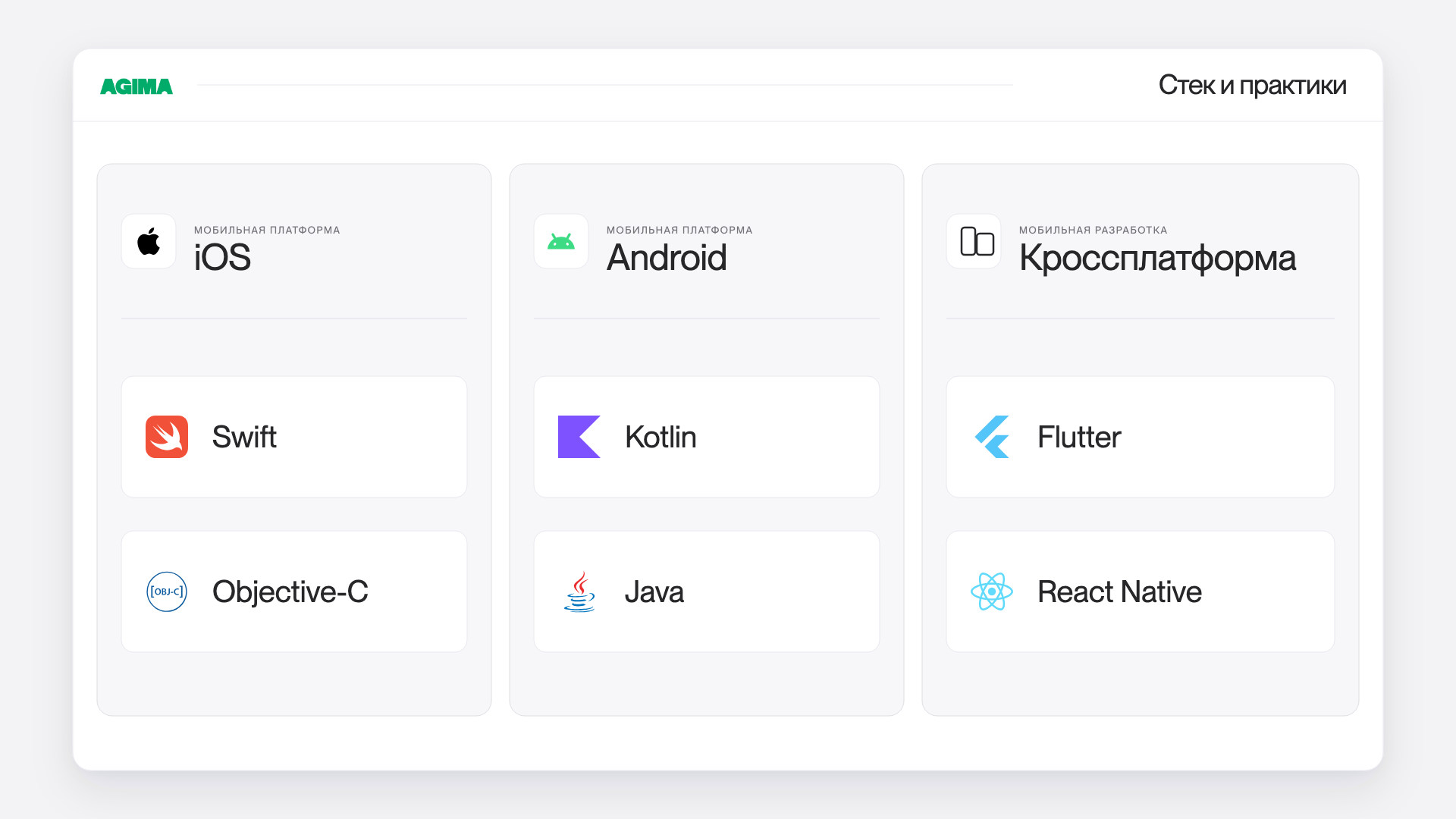 Мобильная разработка
