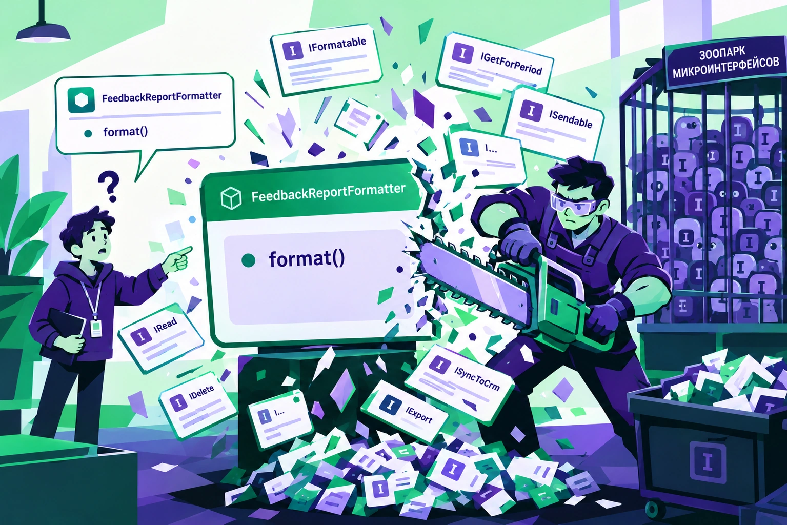 Разделение программных интерфейсов по потребностям клиентов