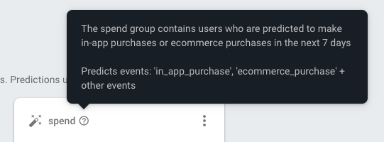 Схема обучения модели Predictions на событиях Firebase Analytics