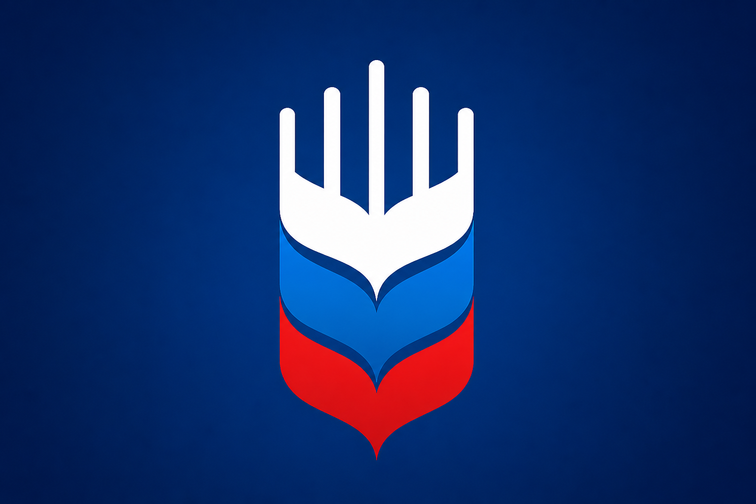 Развитие знака НСА с российским триколором и колосом